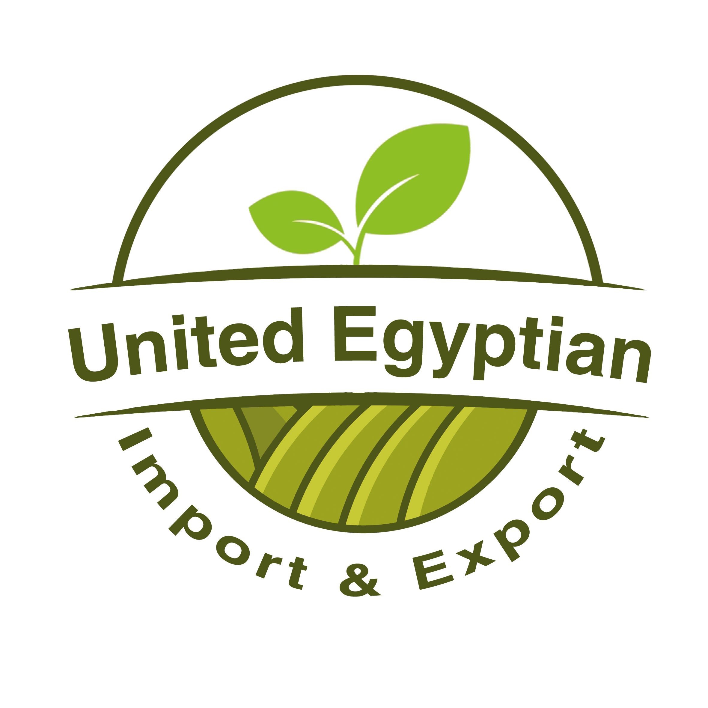 United Egyptian Logo White Slogan